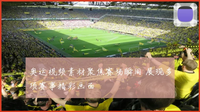 奥运视频素材聚焦赛场瞬间 展现多项赛事精彩画面